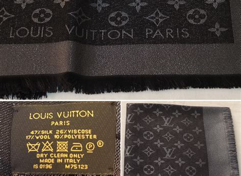 real vs fake louis vuitton scarf|authentic Louis Vuitton scarf.